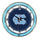 NORTH CAROLINA NEON WALL CLOCK - 18'' NAVY BLUE FACE / BLUE NEON - UNCNWC300-18