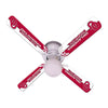 OKLAHOMA CEILING FAN - 42'' CRIMSON/WHITE - UOKFAN100-42