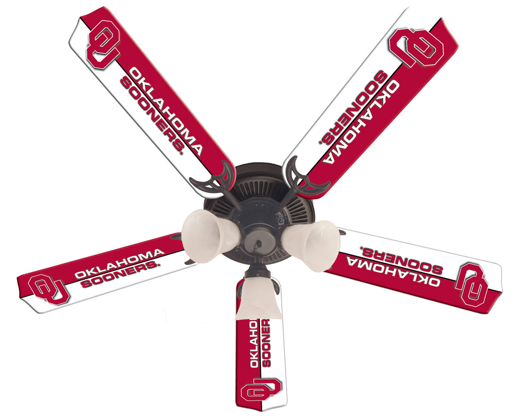 OKLAHOMA CEILING FAN - 52'' CRIMSON/WHITE - UOKFAN100-52