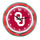 OKLAHOMA NEON WALL CLOCK - 14'' CRIMSON FACE / RED NEON - UOKNWC100-14