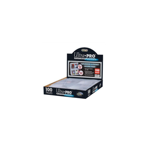 Ultra Pro: Pages: 4-Pocket Secure Platinum For Toploaders (100Ct)