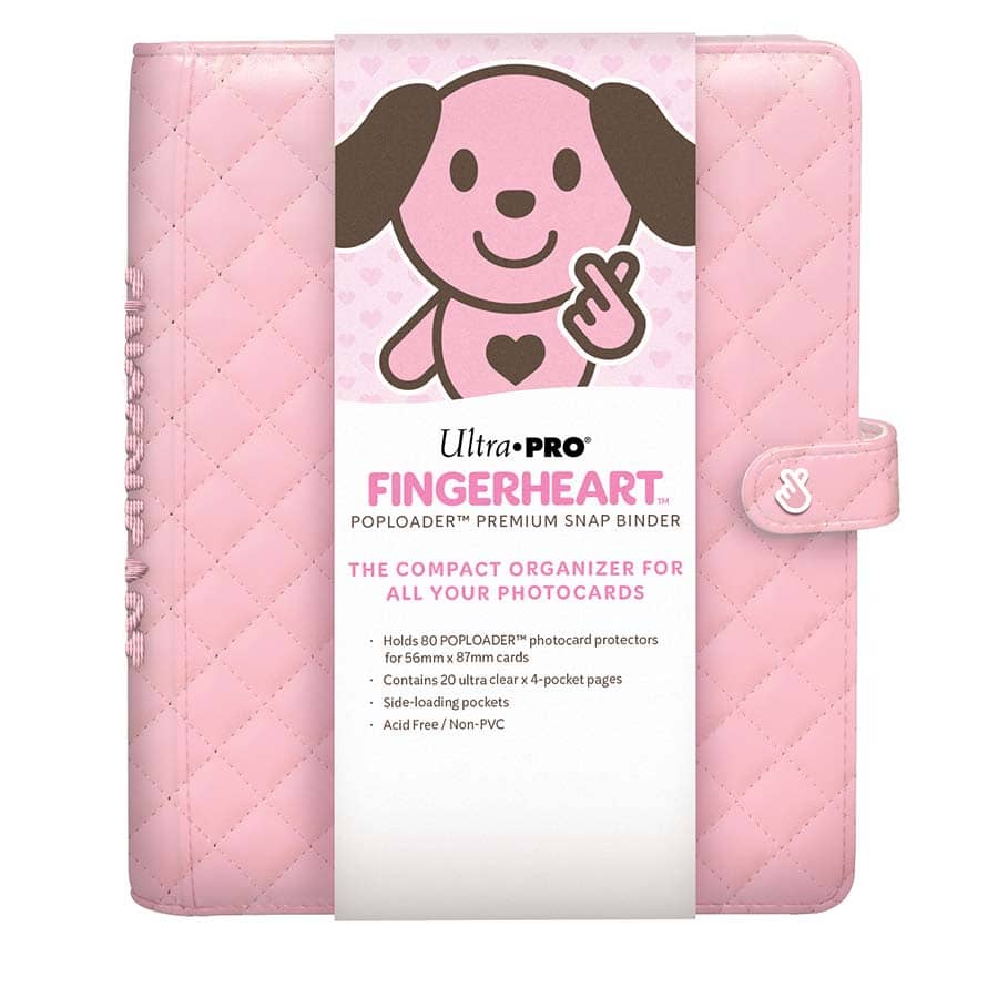 Ultra Pro: Fingerheart: Blush Poploader 4-Pocket Premium Snap Binder Pre-Order