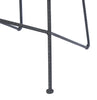 28 Inch Bar Stool with Mango Wood Saddle Seat Iron Rod Legs Brown and Black UPT-183797 - The Urban Port