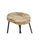 Ela 24 Inch Counter Height Stool Mango Wood Saddle Seat Iron Frame Brown and Black UPT-37910 - The Urban Port