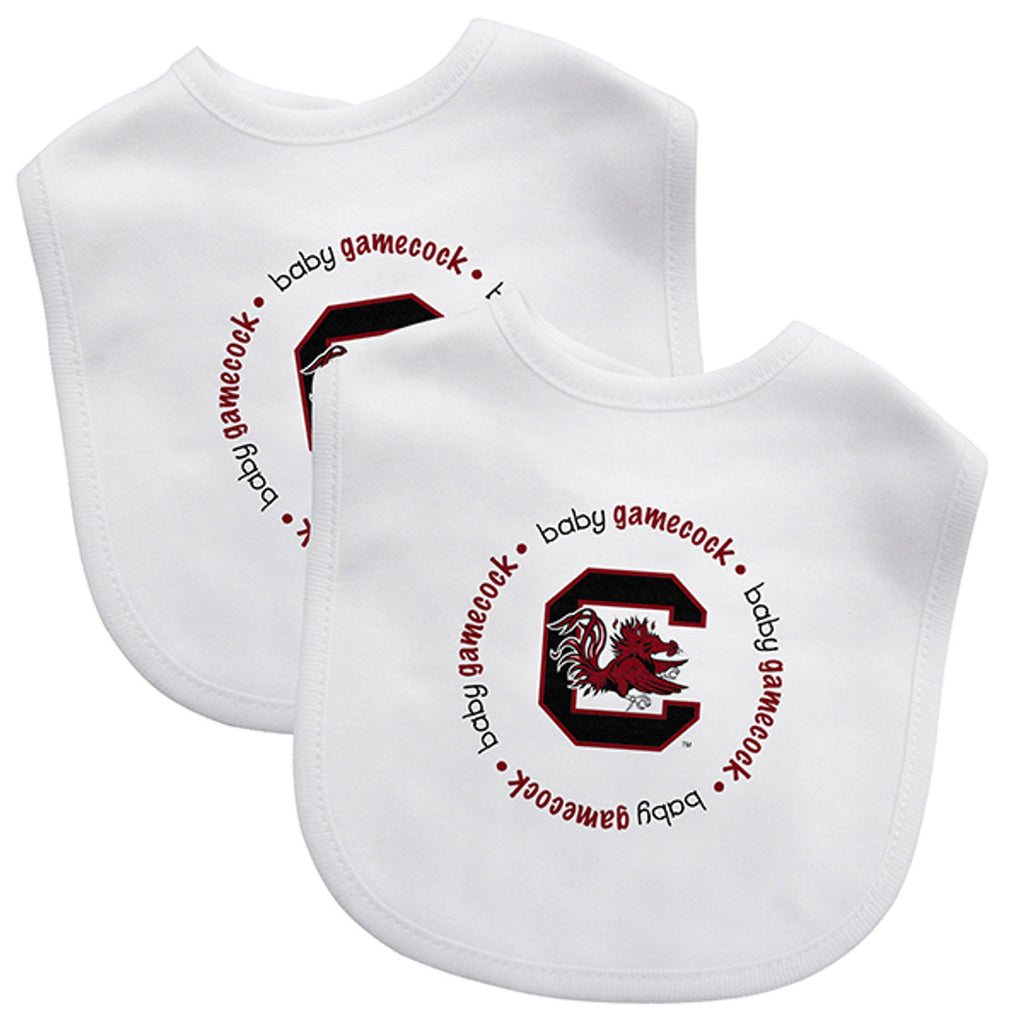 South Carolina Gamecocks Baby Bib 2 Pack - Masterpieces Puzzle Company
