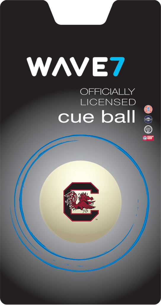 SOUTH CAROLINA CUE BALL WHITE - USCBBC100X