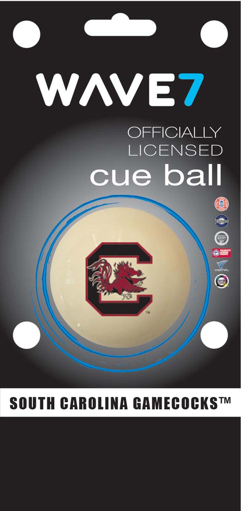 SOUTH CAROLINA CUE BALL WHITE - USCBBC100