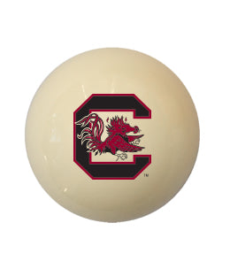 SOUTH CAROLINA CUE BALL WHITE - USCBBC100