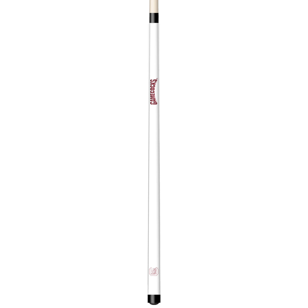 SOUTH CAROLINA ENGRAVED BILLIARD CUE WHITE / GARNET - USCBCE101-JR