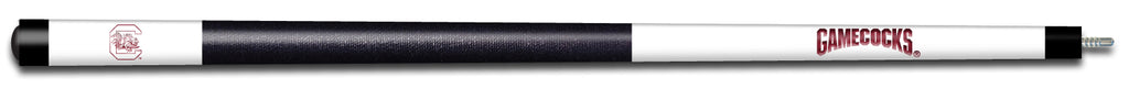 SOUTH CAROLINA ENGRAVED BILLIARD CUE WHITE / GARNET - USCBCE101