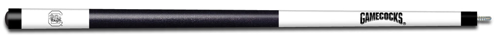 SOUTH CAROLINA ENGRAVED BILLIARD CUE WHITE / BLACK - USCBCE102