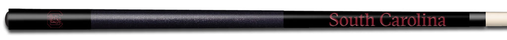SOUTH CAROLINA COLOR ENGRAVED BILLIARD CUE GARNET / BLACK - USCBCE914