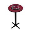 SOUTH CAROLINA PEDESTAL PUB TABLE GARNET - USCPTB101