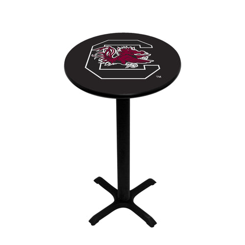 SOUTH CAROLINA PEDESTAL PUB TABLE BLACK - USCPTB102
