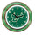SOUTH FLORIDA NEON WALL CLOCK - 14'' GREEN FACE / GREEN NEON - USFNWC100-14
