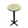 SOUTH FLORIDA PEDESTAL PUB TABLE GOLD  - USFPTB122