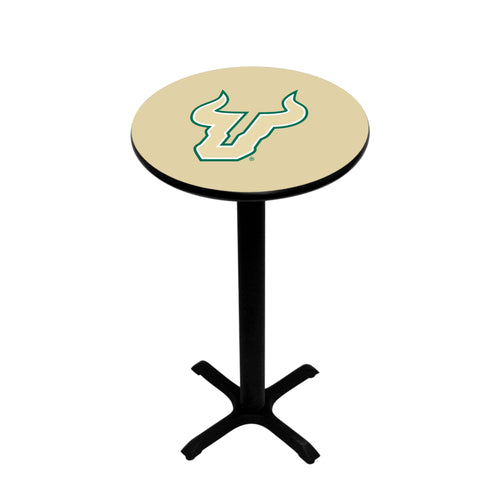 SOUTH FLORIDA PEDESTAL PUB TABLE GOLD  - USFPTB122