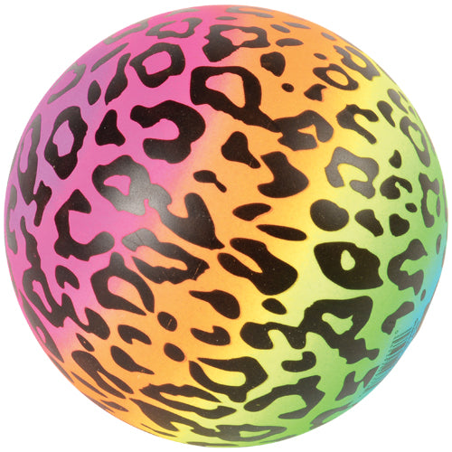 Karuma Car Care 6 in. Rainbow Cheetah Print Ball - Pack of 12