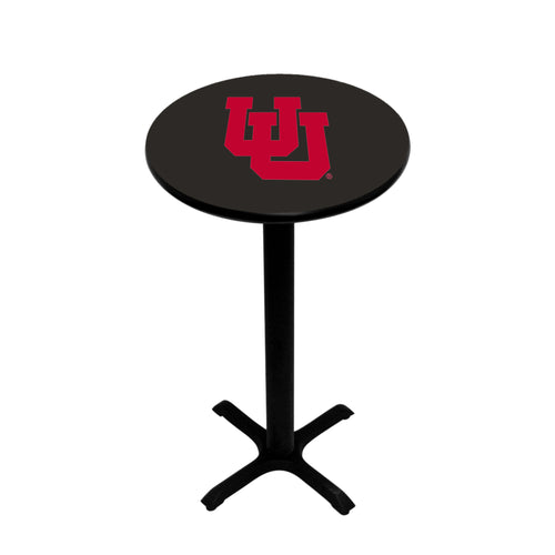 UTAH PEDESTAL PUB TABLE BLACK - UTAPTB214