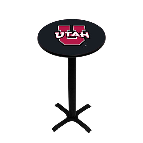 UTAH PEDESTAL PUB TABLE BLACK - UTAPTB404