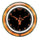 TEXAS NEON WALL CLOCK - 14'' BLACK FACE /ORANGE NEON - UTXNWC400-14