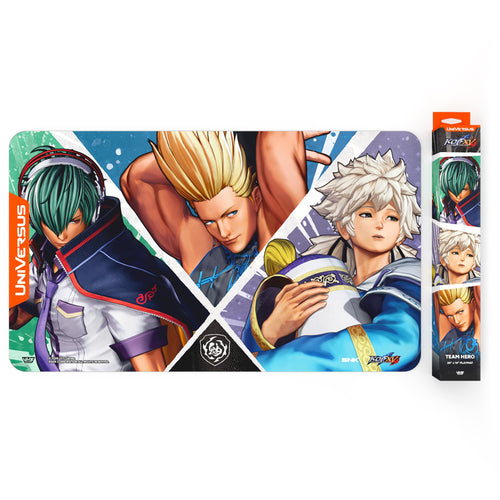 Uvs Games -  Universus Ccg: Challenger Series: The King Of Fighters Xv: Team Hero Playmat Pre-Order