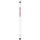 WISCONSIN ENGRAVED BILLIARD CUE WHITE / RED - UWIBCE101-JR