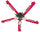 WISCONSIN CEILING FAN - 52'' RED/WHITE - UWIFAN100-52