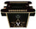 VANDERBILT ARCADE CONSOLE TABLE GAME BLACK - VANAGC100