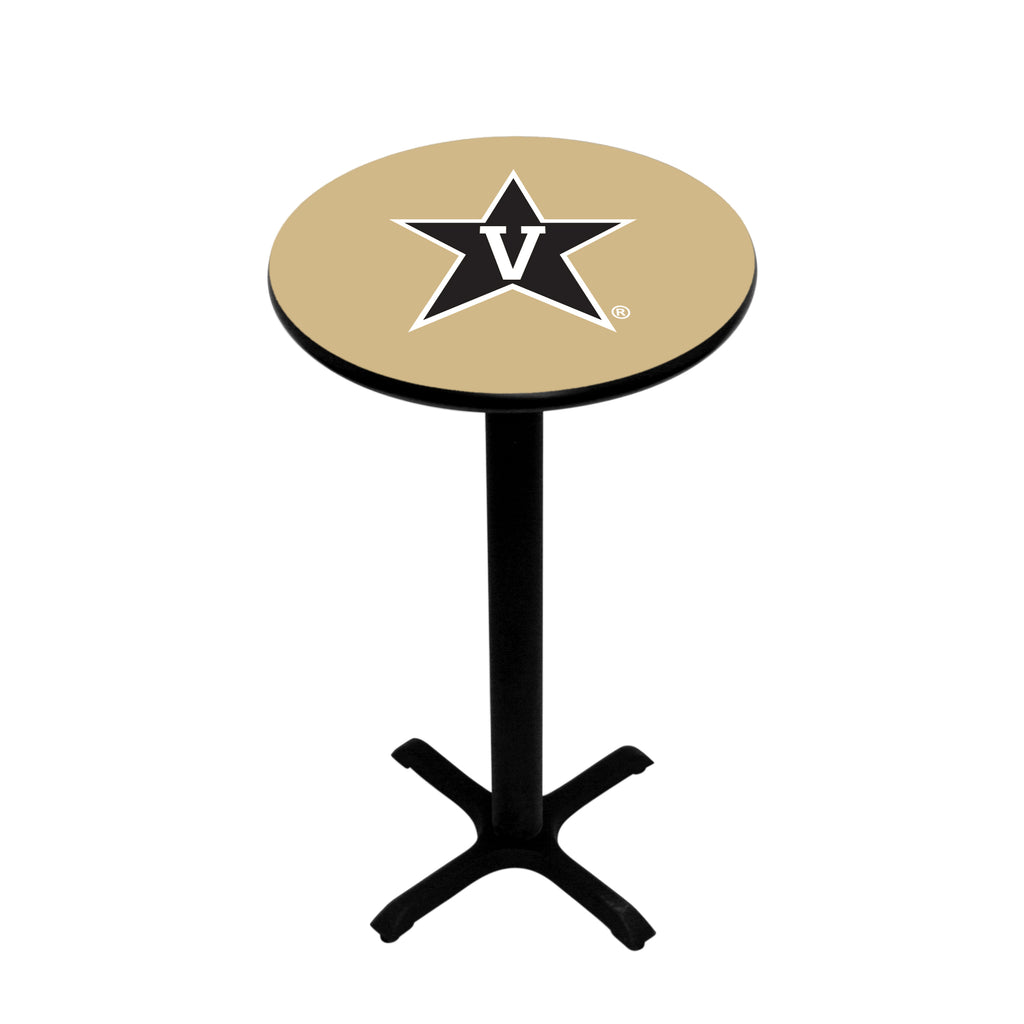VANDERBILT PEDESTAL PUB TABLE GOLD  - VANPTB101