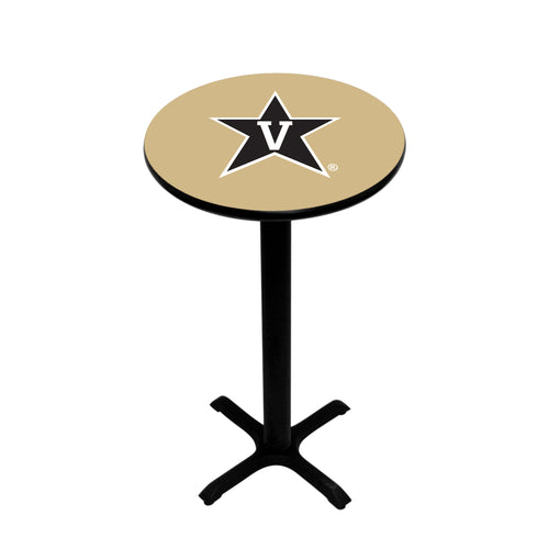 VANDERBILT PEDESTAL PUB TABLE GOLD  - VANPTB101