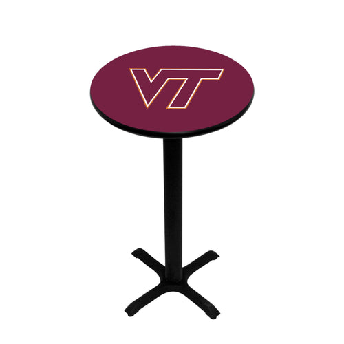 VIRGINIA TECH PEDESTAL PUB TABLE MAROON - VATPTB101