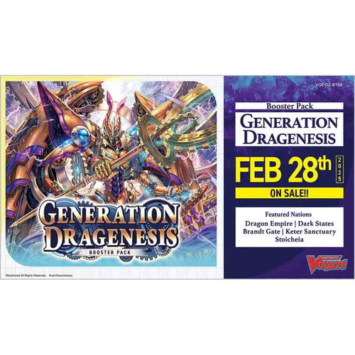 Bushiroad Se-Asia Pte Ltd -  Cardfight!! Vanguard Divinez: Booster: Bt6 Generation Dragenesis (16Ct)