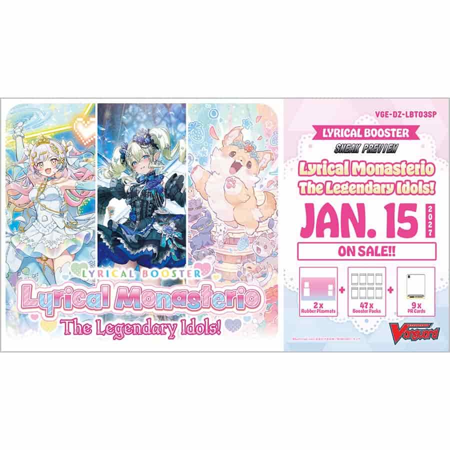 Bushiroad Se-Asia Pte Ltd -  Cardfight!! Vanguard Divinez: Sneak Preview Kit: Lbt3 Lyrical Monasterio: The Legendary Idols! Pre-Order