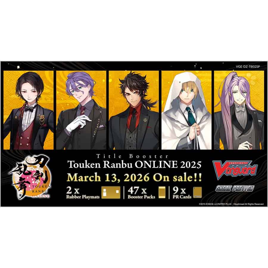 Bushiroad Se-Asia Pte Ltd -  Cardfight!! Vanguard Divinez: Sneak Preview Kit: Tb02 Title Booster: Touken Ranbu Online 2025 Pre-Order