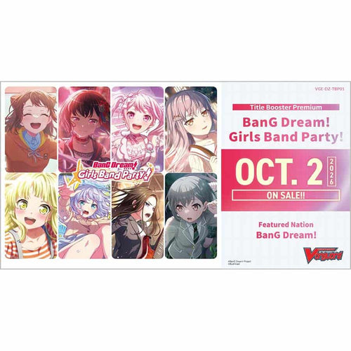 Bushiroad Se-Asia Pte Ltd -  Cardfight!! Vanguard: Title Booster Premium: Bang Dream! Girls Band Party! Pre-Order