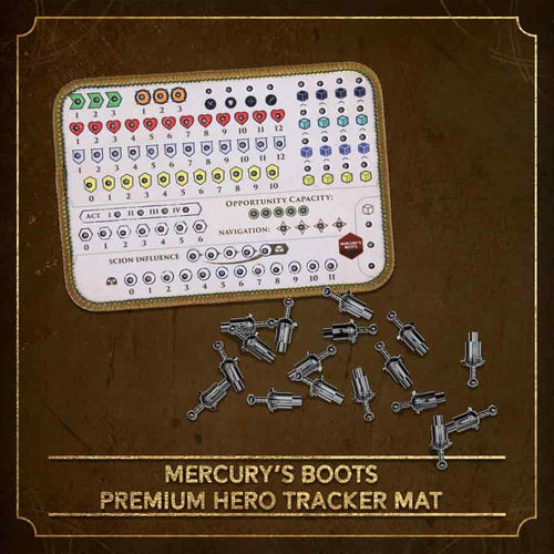 Chip Theory Games -  Hoplomachus: Victorum: Mercury's Boots Hero Tracker Mat