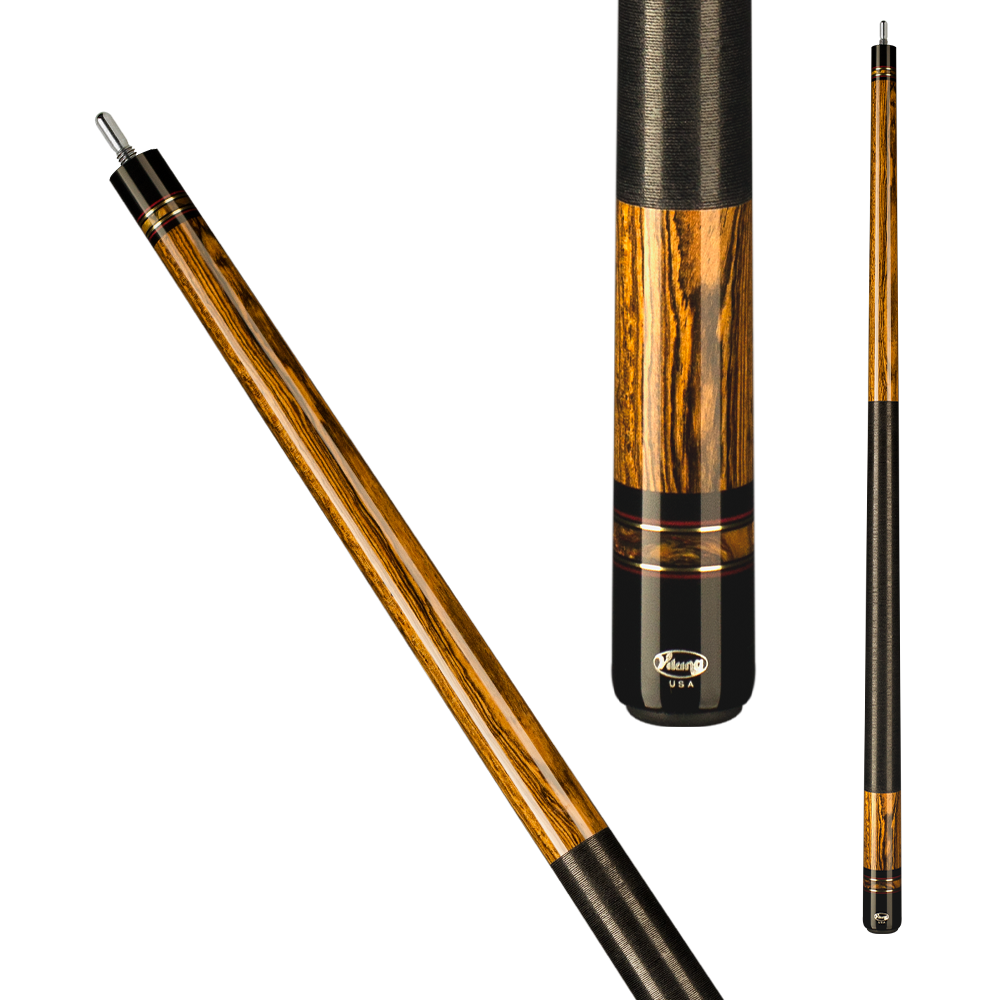 Viking VIK50 Bocote w/ Gold Pearl Rings Pool Cue - 18oz Pool Cues