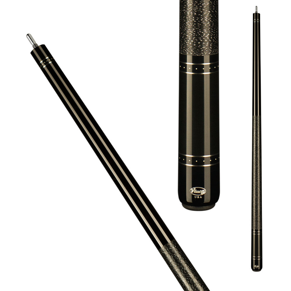 Viking VIK505 Black w/ Glitter Wrap Pool Cue - 20oz Pool Cues