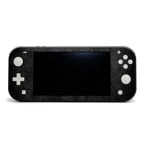 MightySkins NISWILIT-Black Leather Skin for Nintendo Switch Lite  Black Leather