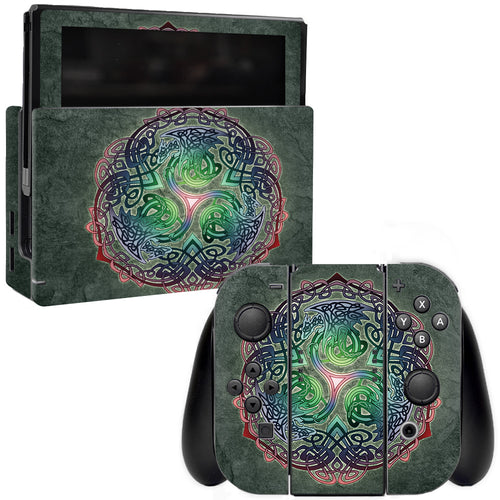 MightySkins NISWI-Celtic Dragon Skin for Nintendo Switch  Celtic Dragon