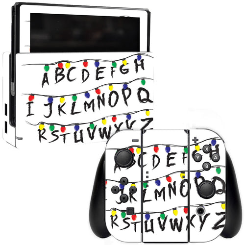 MightySkins NISWI-Stranger Alphabet Skin for Nintendo Switch  Stranger Alphabet
