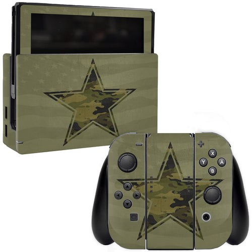 MightySkins NISWI-Army Star Skin for Nintendo Switch  Army Star