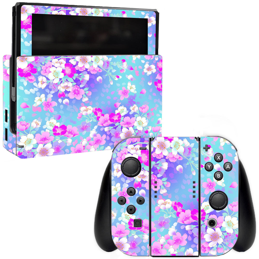 MightySkins NISWI-In Bloom Skin for Nintendo Switch  in Bloom