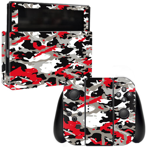 MightySkins NISWI-Red Camo Skin for Nintendo Switch  Red Camo