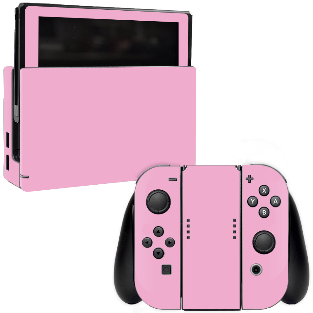 MightySkins NISWI-Solid Pink Skin for Nintendo Switch  Solid Pink