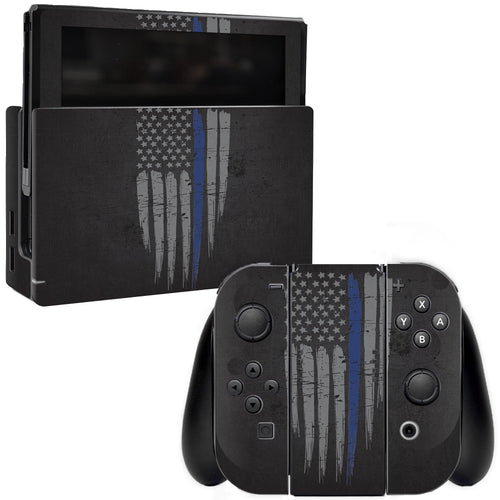 MightySkins NISWI-Thin Blue Line Skin for Nintendo Switch  Thin Blue Line