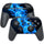 MightySkins NISWPCOI-Blue Flames Skin for Nintendo Switch Pro Controller  Blue Flames