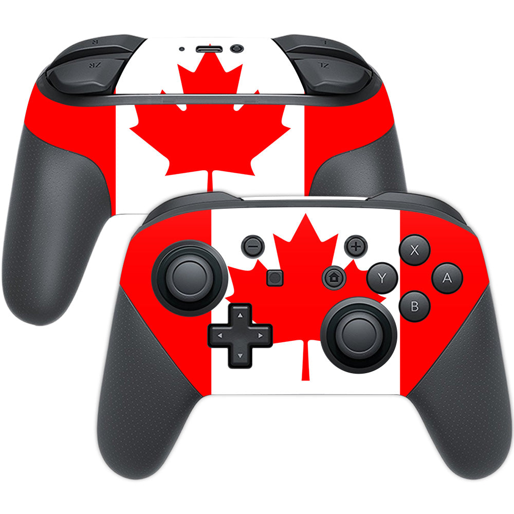 MightySkins NISWPCOI-Canadian Flag Skin for Nintendo Switch Pro Controller  Canadian Flag