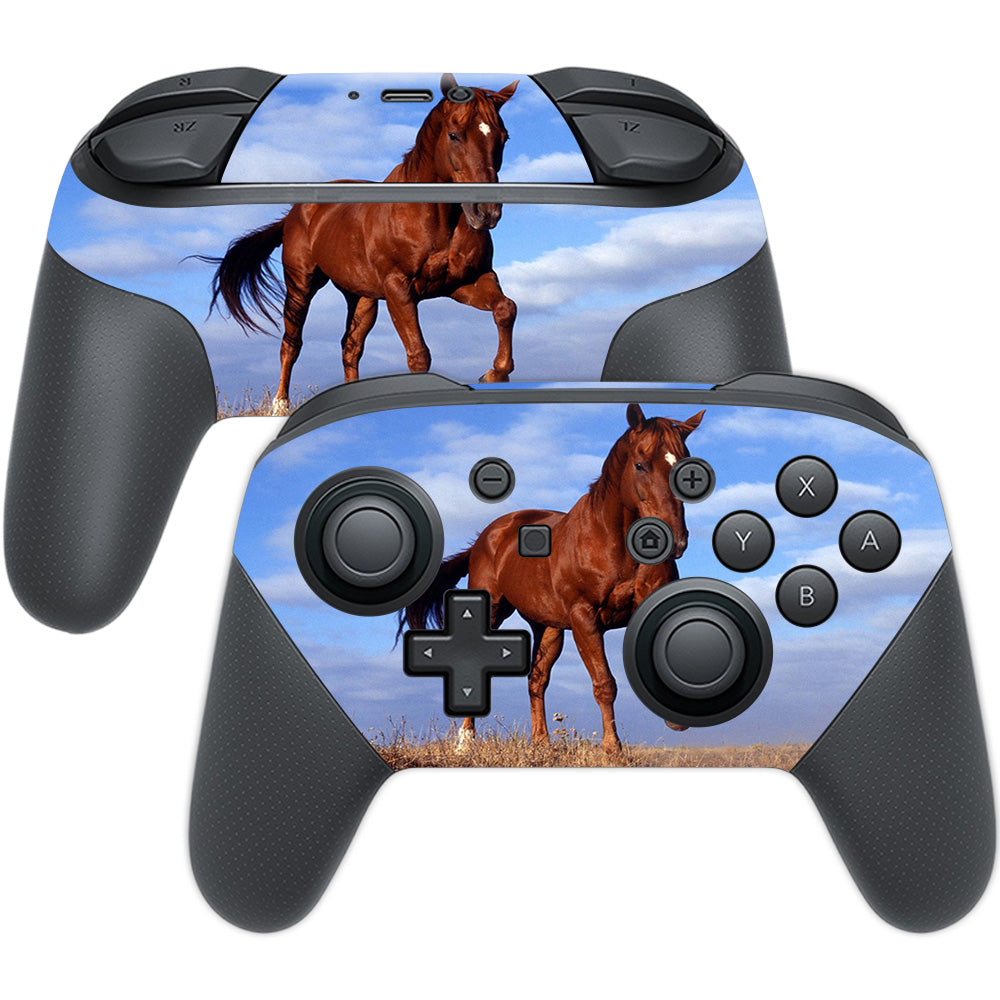 MightySkins NISWPCOI-Horse Skin for Nintendo Switch Pro Controller  Horse